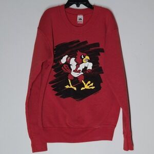 Vintage 90s Louisville Cardinals University College Sweatshirt Kids Size XL